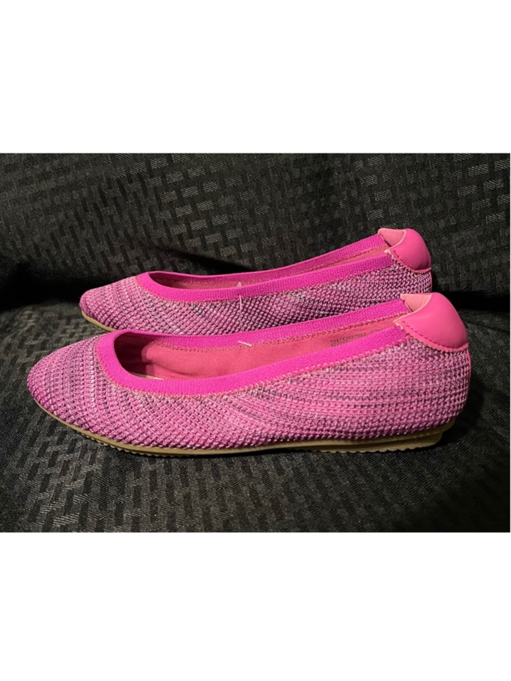 NWOT Lands' End Pink Knit Slip-On Ballet Flats